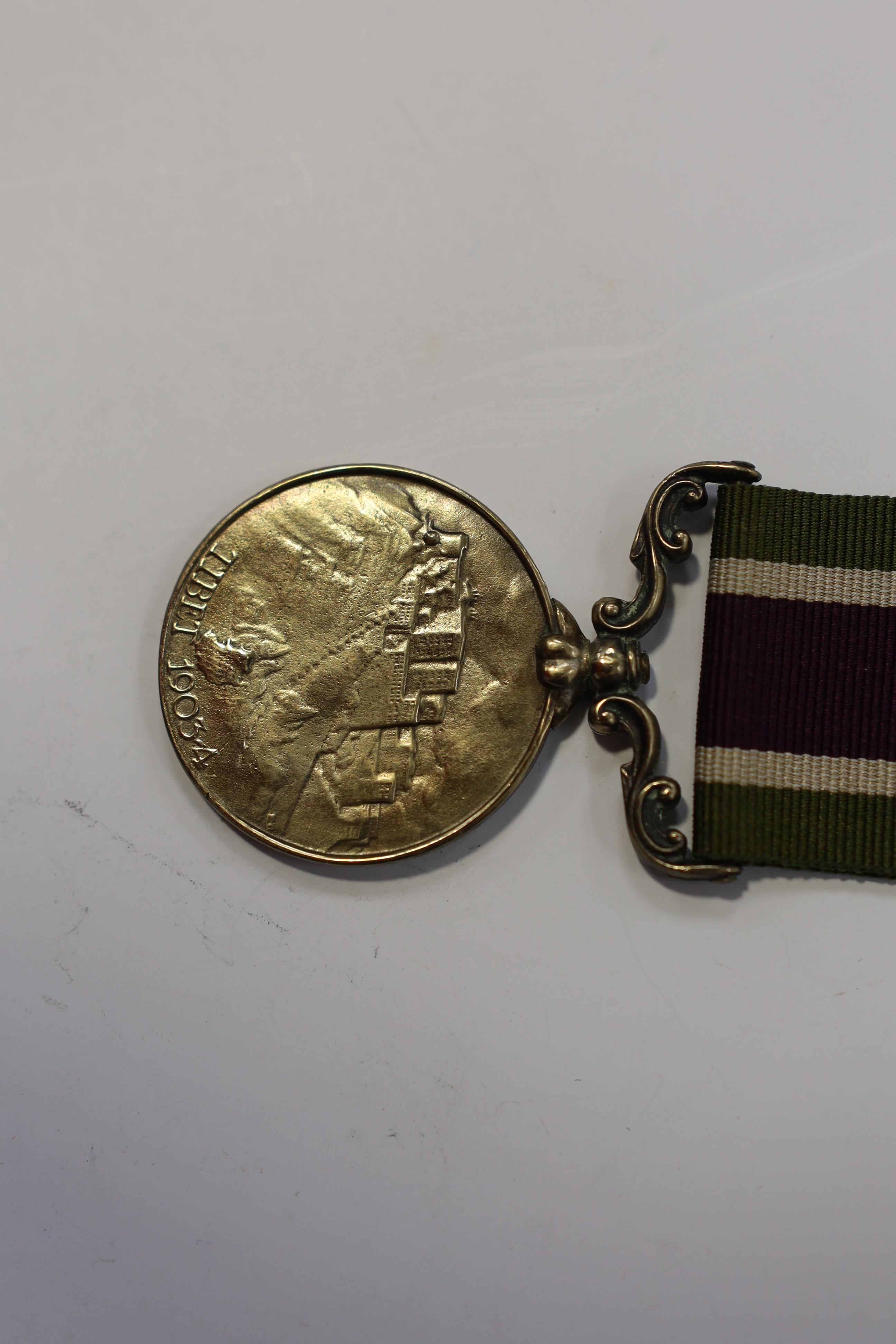 A Tibet Medal, 1905, bronze, to Cooly Dumber S&J Corps